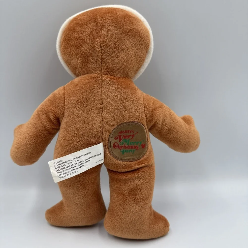VTG 2007 Mikey's Very Merry Christmas Disney Parks Wishables Gingerbread Man 9